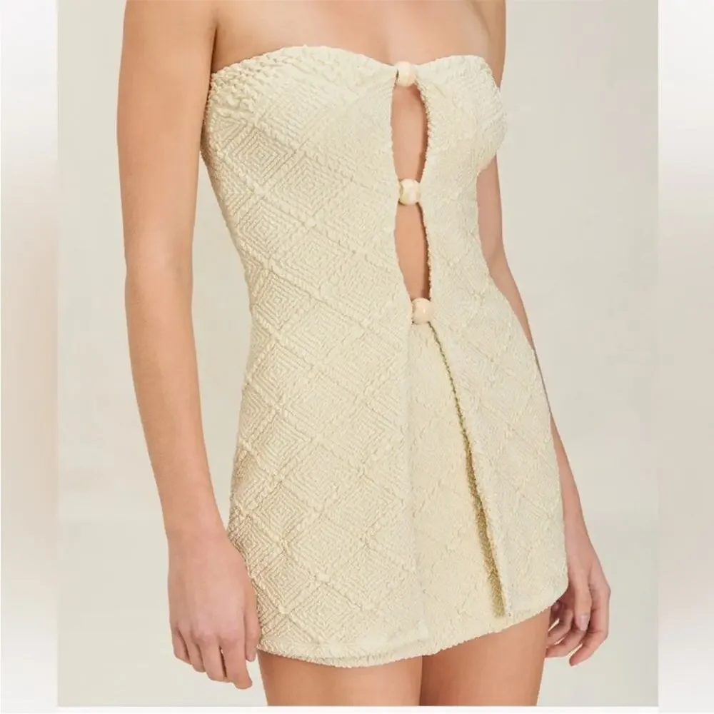 Devon Windsor Jasper Top Jace Mini Skirt Butter Texture Knit Matching Set Large